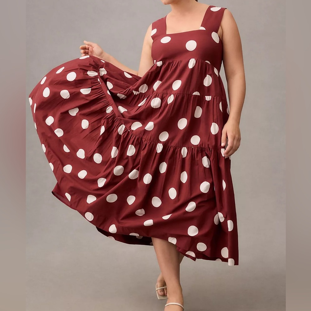 Anthropologie Helena Square-Neck Babydoll Dress - image 1